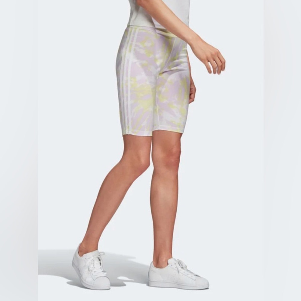 Adidas Tie Dye Pastel Bike Shorts - Picture 2 of 10